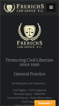 Mobile Screenshot of frerichslaw.com